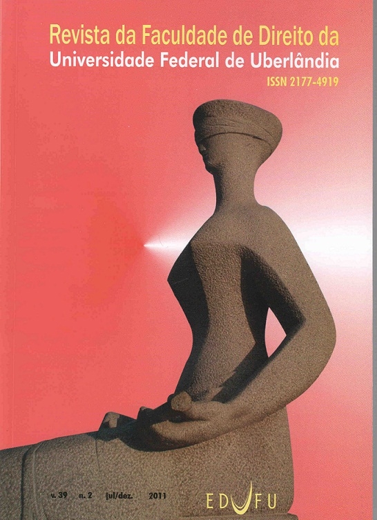 					Visualizar v. 39 n. 2 (2011): Revista da Faculdade de Direito da Universidade Federal de Uberlândia
				